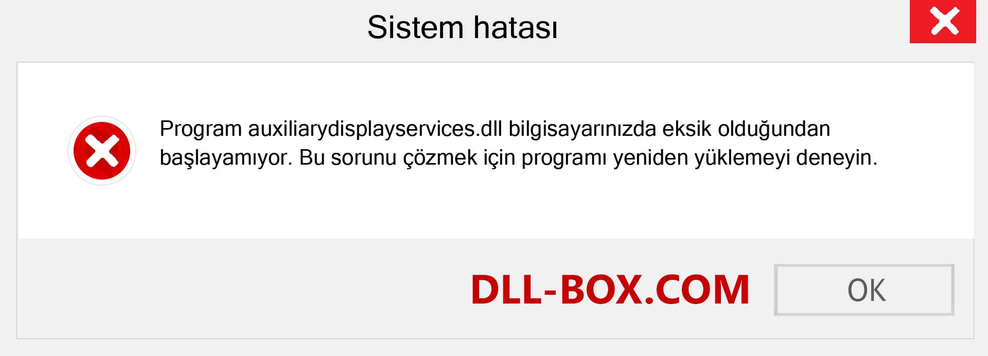 auxiliarydisplayservices.dll dosyası eksik mi? Windows 7, 8, 10 için İndirin - Windows'ta auxiliarydisplayservices dll Eksik Hatasını Düzeltin, fotoğraflar, resimler